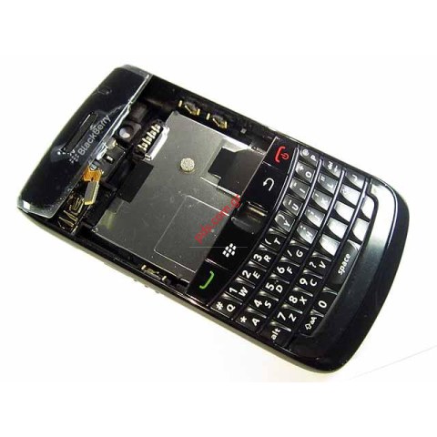 Πρόσοψη σετ BlackBerry 9780 σε μαύρο χρώμα