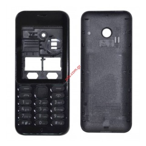 Πρόσοψη σετ OEM Nokia 222 Black (ΠΡΟΣΟΨΗ + ΚΑΠΑΚΙ ΜΠΑΤΑΡΙΑΣ+ ΠΛΗΚΤΡΟΛΟΓΙΟ) σε μαύρο χρώμα ΕΞΑΝΤΛΗΘΗΚΑΝ