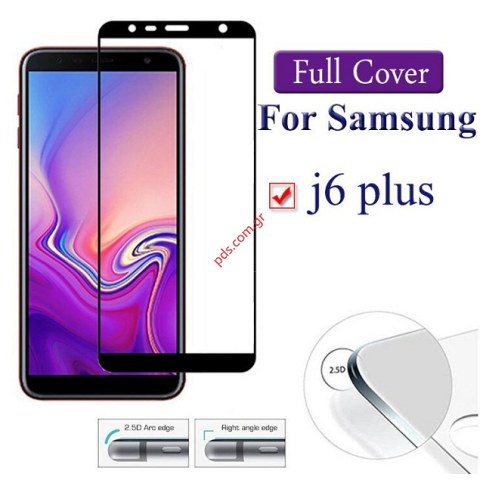 Special tempered glass 0,25mm Full Black  Samsung Galaxy J6 PLUS J610. Special tempered glass 0,25mm Full Black  Samsung Galaxy J6 PLUS J610.