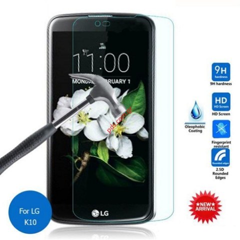 Special tempered protective glass screen LG K420N K10 thicknes 0,3mm.