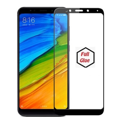 Ανθεκτικό τζάμι προστασίας Xiaomi Redmi 5 Plus 5.99 inch full glue black tempered 0,25mm. Ανθεκτικό τζάμι προστασίας Xiaomi Redmi 5 Plus 5.99 inch full glue black tempered 0,25mm.