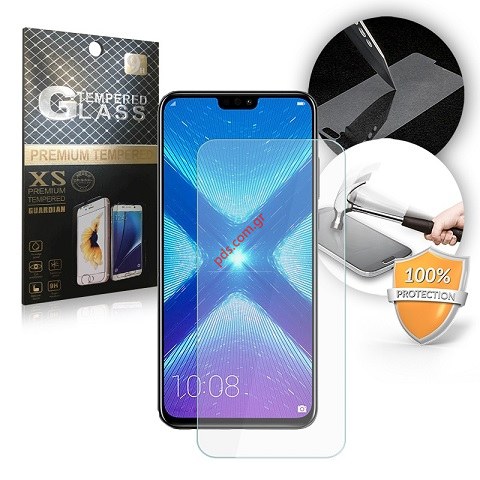 Προστατευτικό 9H Huawei Honor  8X Tempered Glass Full Glue αντιχαρακτικό εξωτερικό γυαλί προστασίας 
