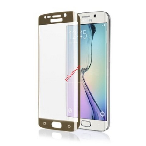 Προστατευτικό ανθεκτικό φιλμ Samsung G925F Galaxy S6 Edge Gold σε χρυσό χρώμα Blister