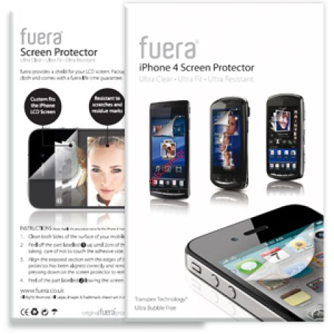 External iPhone 4g, 4s New Transpex Screen Protector by fuera (High Quality in premium box blister)