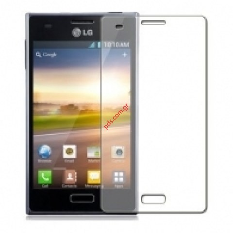 Protective plastic membrane film for Display screen window E400 LG Optimus L3
