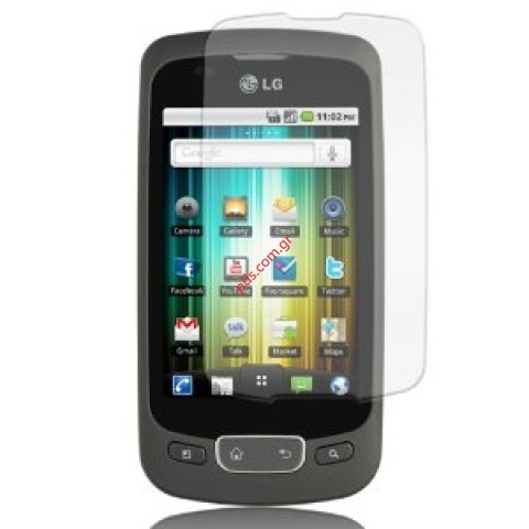 Πλαστική μεμβράνη φιλμ προστασίας LG P500 Optimus για το εξωτερικό τζαμάκι της οθόνης 