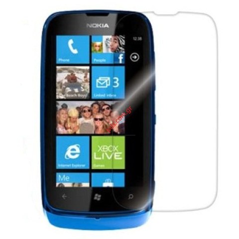Πλαστική προστατευτική μεμβράνη Nokia Lumia 610  τζαμιού οθόνης Πλαστική προστατευτική μεμβράνη Nokia Lumia 610  τζαμιού οθόνης
