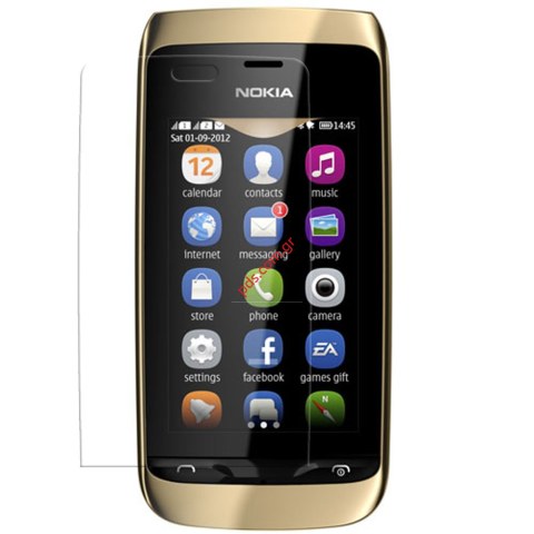 Πλαστική προστατευτική μεμβράνη ζελατίνα φιλμ Nokia Asha 308 τζαμιού πρόσοψης