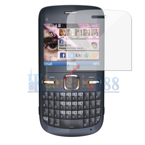 Πλαστικό προστατευτικό φιλμ οθόνης Nokia C3 