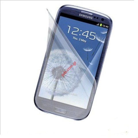 Πλαστικό προστατευτικό φιλμ ζελατίνα τζαμιού πρόσοψης Samsung Galaxy S 3 i9300 (ΕΙΝΑΙ ΜΑΤ ΕΠΙΦΑΝΕΙΑ ΔΕΝ ΓΥΑΛΙΖΕΙ)