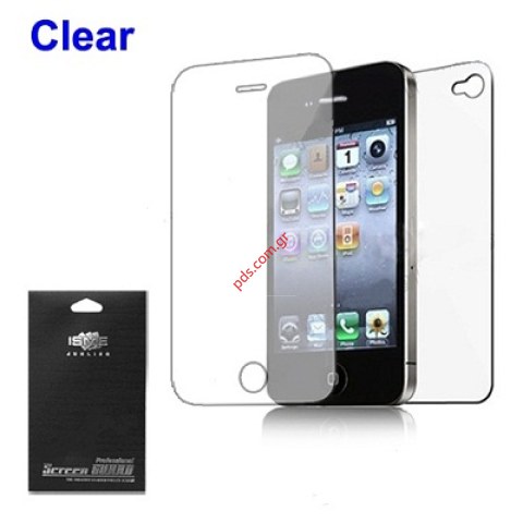 Front Screen & Back Full Body Protector for Apple iPhone 4G, 4S film in light blue color