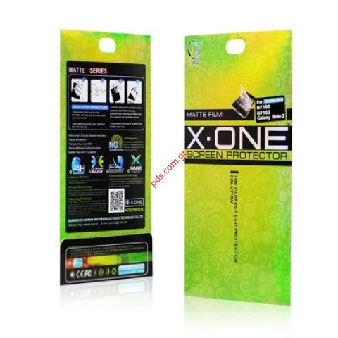 Screen film protector X-ONE Mat Samsung N7100 Galaxy NOTE 2 Screen film protector X-ONE Mat Samsung N7100 Galaxy NOTE 2