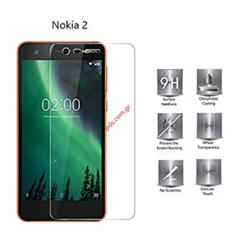Προστατευτικό φιλμ Tempered Glass 9H Nokia 2 Blister
