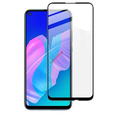 Προστατευτικό οθόνης Huawei P40 Lite E Full Glue Tempered glass Black Blister