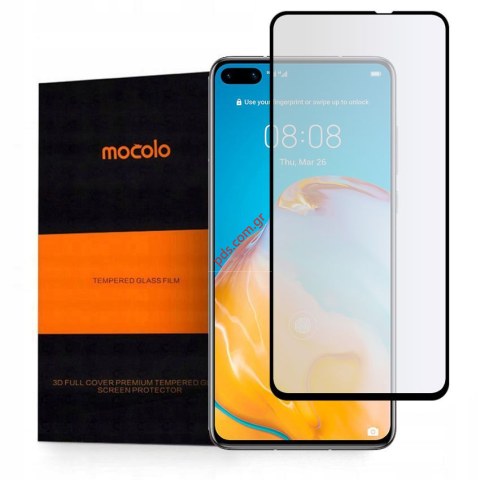 Προστατευτικό οθόνης Huawei P40 Mocolo Full Front 5D Tempered glass Black Blister