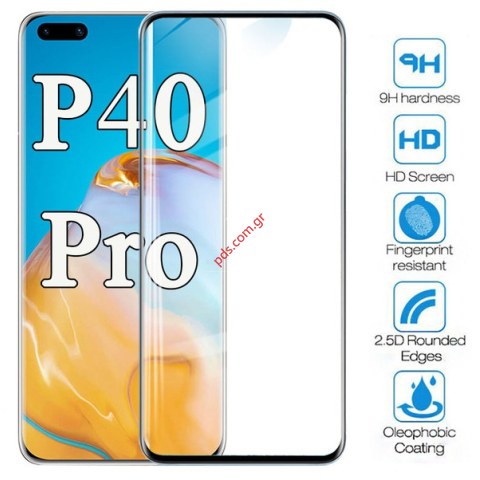 Προστατευτικό οθόνης Huawei P40 Pro FULL Front 2.5D 3mm Tempered glass clear Blister