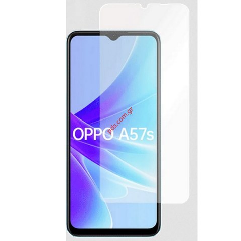 Προστατευτικό τζάμι Oppo A57s Flat 9H 3D 0,3mm Box Tempered Glass λεπτό 0,3mm αντιχαρακτικό εξωτερικό γυαλί προστασίας οθόνης.