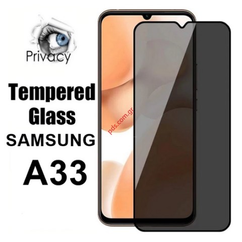 Προστατευτικό τζάμι Samsung A336 Galaxy A33 5G PRIVACY Full Glue 0,33mm 5D tempered glass Blister Προστατευτικό τζάμι Samsung A336 Galaxy A33 5G PRIVACY Full Glue 0,33mm 5D tempered glass Blister