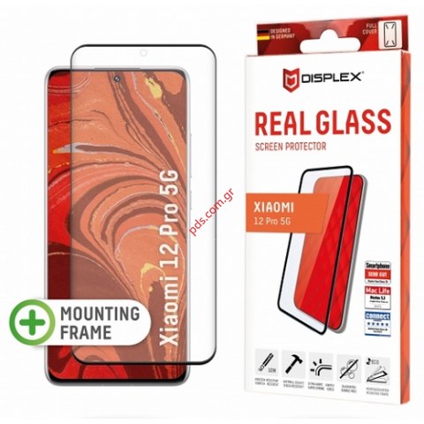 Προστατευτικό τζάμι Xiaomi 12 Pro (6.73) 2201122C DISPLEX 3D mounting frame Black Tempered glass 0,33mm. Προστατευτικό τζάμι Xiaomi 12 Pro (6.73) 2201122C DISPLEX 3D mounting frame Black Tempered glass 0,33mm.