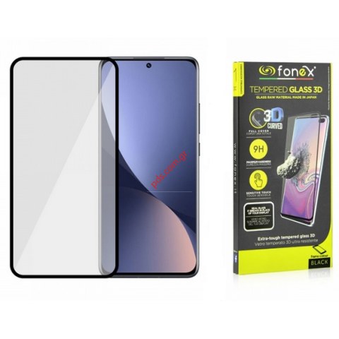 Προστατευτικό τζάμι Xiaomi 12 Pro (6.73) 2201122C FONEX 3D Curved Japan Black Tempered glass Προστατευτικό τζάμι Xiaomi 12 Pro (6.73) 2201122C FONEX 3D Curved Japan Black Tempered glass