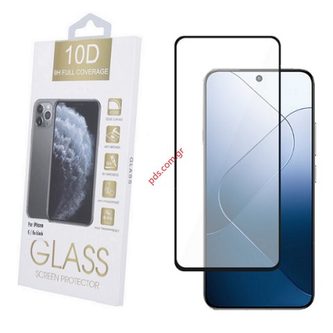 Προστατευτικό τζάμι  Xiaomi 14 Tempered Full Glue glass 10D 0.33MM Blister