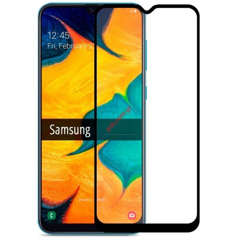 Tempered glass film Samsung Galaxy A20 (2019) SM-A205F 6.4 inches Full glue Black.