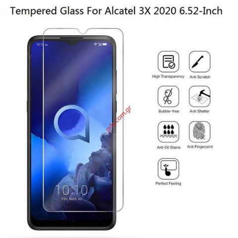 Τζάμι προστασίας Alcatel 3X (5061U) 2020 Tempered Glass 9H 0.25MM Tempered Glass Blister