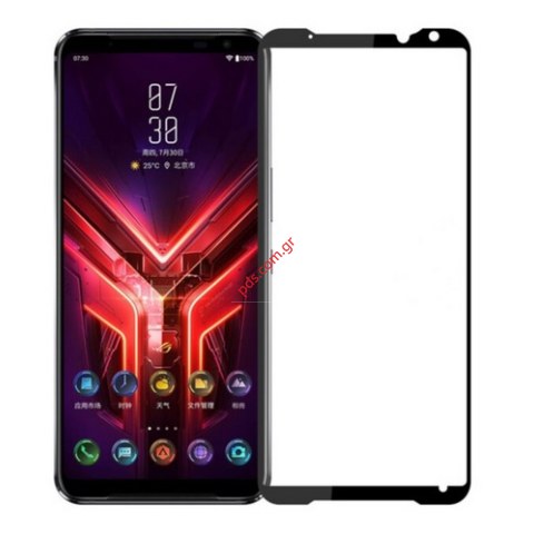 Τζάμι προστασίας Asus ROG Phone 3 (ZS661KSS) Tempered full glue 0,3mm 9H 5D Black Box