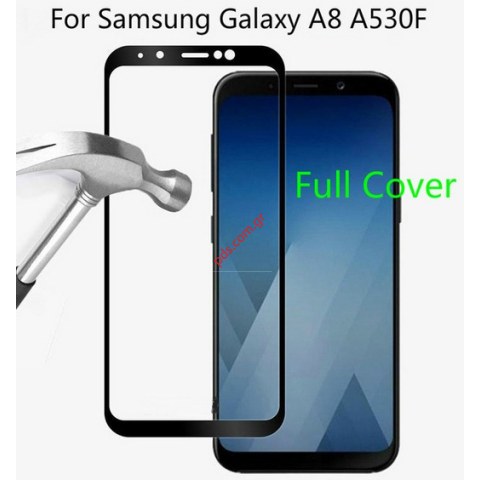Τζάμι προστασίας Full Glue Samsung Galaxy A8 A530F 2018 Black tempered 0,25mm.