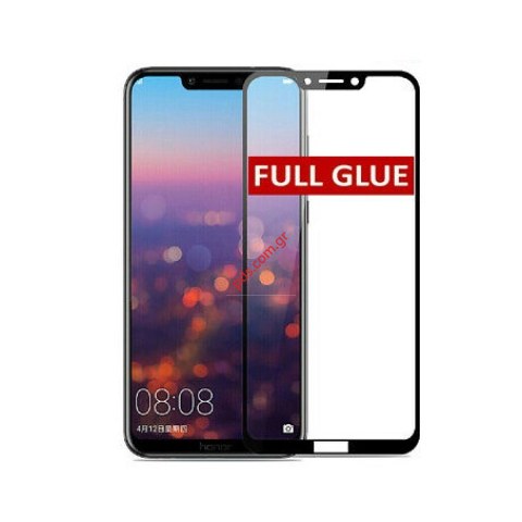 Τζάμι προστασίας Huawei Honor Play Full Black Glass tempered.