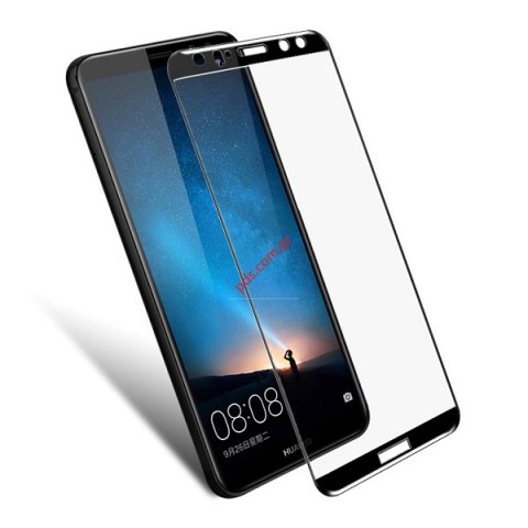 Τζάμι προστασίας Huawei Mate 10 Lite 3D Full Glue Black Glass tempered 0,25mm.