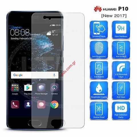 Tempered glass film 0,3mm Huawei P10 (2017) (VTR-L09) Clear
