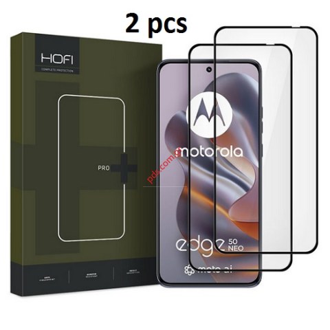 Τζάμι προστασίας Motorola EDGE 50 NEO Set 2 pcs Tempered glass HOFAI Premium Pro+ Full Glue 5D Blister