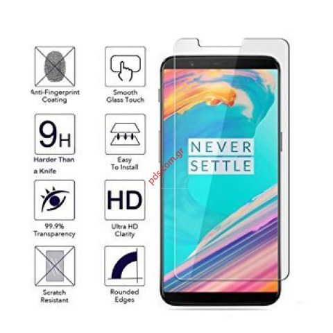 Τζάμι προστασίας OnePlus 5T (A5010) Tempered Clear 0,3mm.