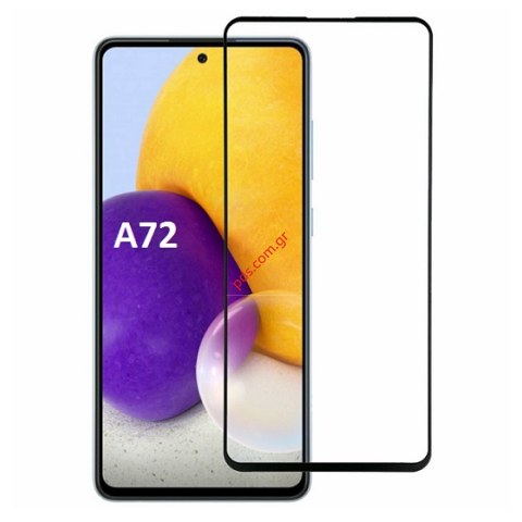Τζάμι προστασίας Samsung A72 4G SM-A725F, A72 5G SM-A726F Full Glue Black