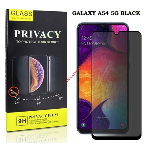Tempered Glass Samsung Galaxy A54 5G SM-A546 PRIVACY Black Box Tempered Glass Samsung Galaxy A54 5G SM-A546 PRIVACY Black Box
