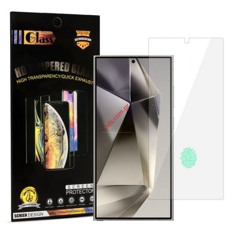 Tempered glass Samsung Galaxy S24 ULTRA 5G Fingerprint Unlock Tempered Full Glue HARD glass 2.5D Blister Tempered glass Samsung Galaxy S24 ULTRA 5G Fingerprint Unlock Tempered Full Glue HARD glass 2.5D Blister