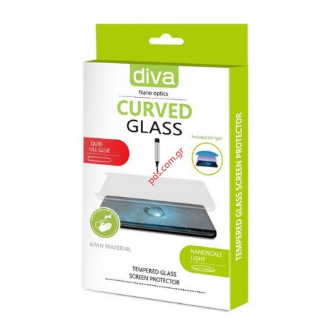 Τζάμι προστασίας Samsung Galaxy S8 G950 3D UV full glue Curved tempered 0,25mm.