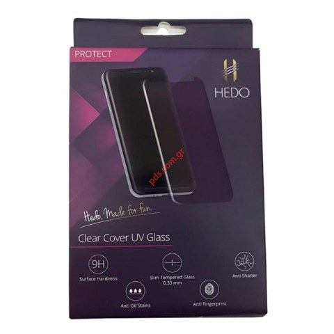Τζάμι προστασίας Samsung Galaxy S8 G950 HEDO 3D UV (Nano optics) full glue Curved tempered 0,25mm.