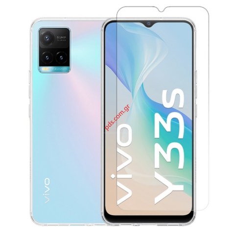 Τζάμι προστασίας Vivo Y21 / Y21s / Y22 / Y22s / Y33 / Y33s / Y35 Tempered Flat Glue glass 2.5D 0.3MM Box