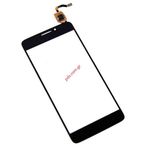 External glass (OEM) Black Alcatel ONE Touch Idol X OT-6040, 6040D, 6040X Touch screen panel with digitizer