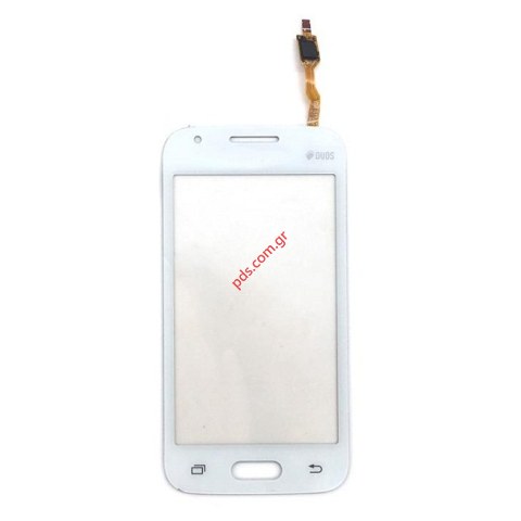 Εξωτερικό τζάμι (COPY) Samsung SM-G318H Galaxy Trend 2 Lite White σε λευκό χρώμα με τον μηχανισμό οθόνης αφής 