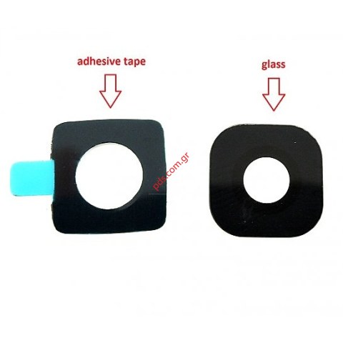 Εξωτερικό τζάμι κάμερας Black (OEM) Samsung Galaxy S6 G920F σε μαύρο χρώμα.