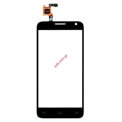Εξωτερικό τζάμι με αφή Alcatel (OEM) Idol 2 Mini S OT 6036 Touch Screen (digitizer glas panel) Black σε μαύρο χρώμα.