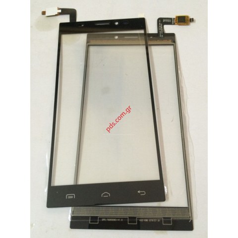 Εξωτερικό τζάμι με αφή Doogee F5 Black Touch screen with digitizer σε μαύρο χρώμα