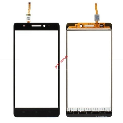 Εξωτερικό τζάμι με αφή Lenovo K3 Note (K50-T5) Black σε μαύρο χρώμα (Touch Screen Digitizer Panel OEM Sensor)