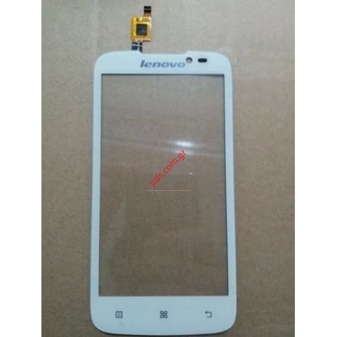 Εξωτερικό τζάμι με αφή (OEM) Lenovo A516 White σε λευκό χρώμα (touch screen digitizer)
