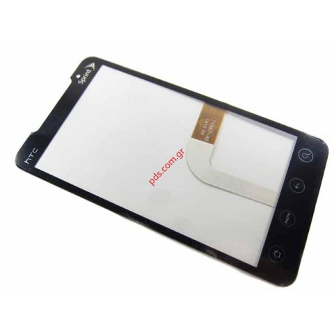 Εξωτερικό τζάμι με την αφή και ταινία HTC Evo 4G Touchscreen Len Digitazer Black