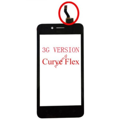 External glass (OEM) with touch Huawei Y3 ii 3G (LUA-U22) Digitizer Black 
