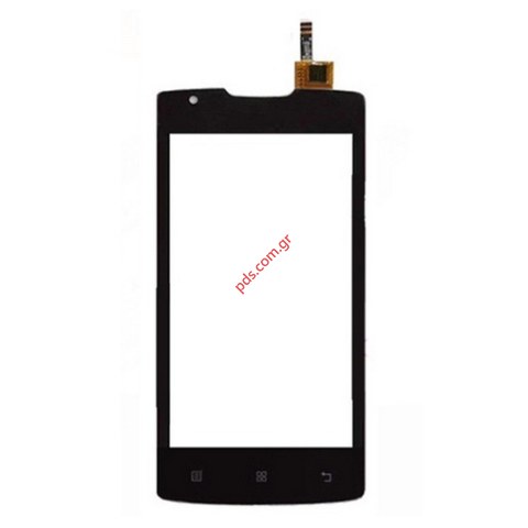 Εξωτερικό τζάμι με την αφή (OEM) Lenovo A1000 Black σε μαύρο χρώμα Glass Capacitive sensor digitizer